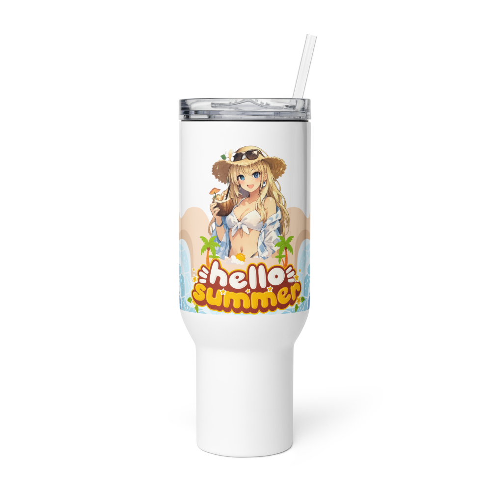 Hello Summer mug with a handle