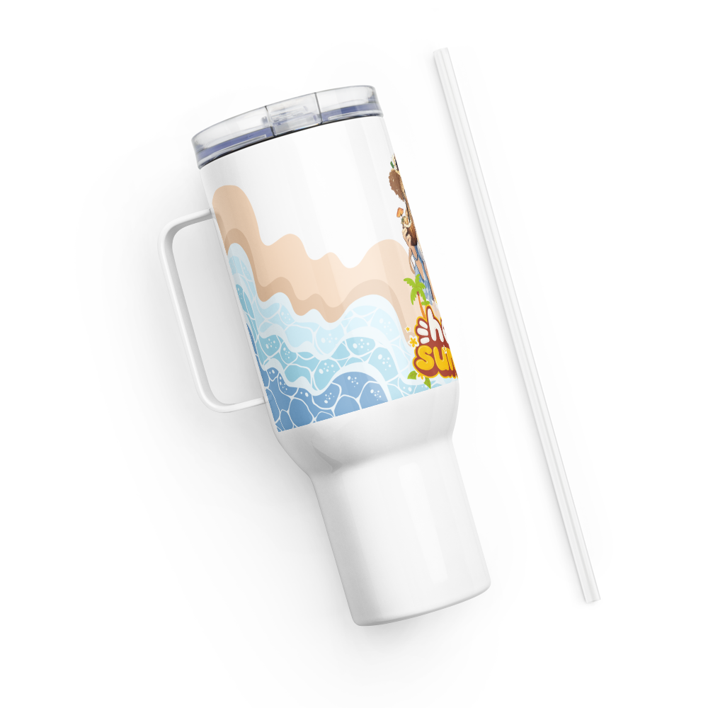 Hello Summer mug with a handle